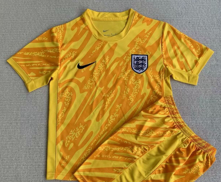 AAA Quality England 2024 Euro GK Yellow Soccer Jersey